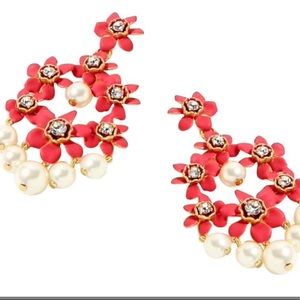 Red statement Earrings Jcrew